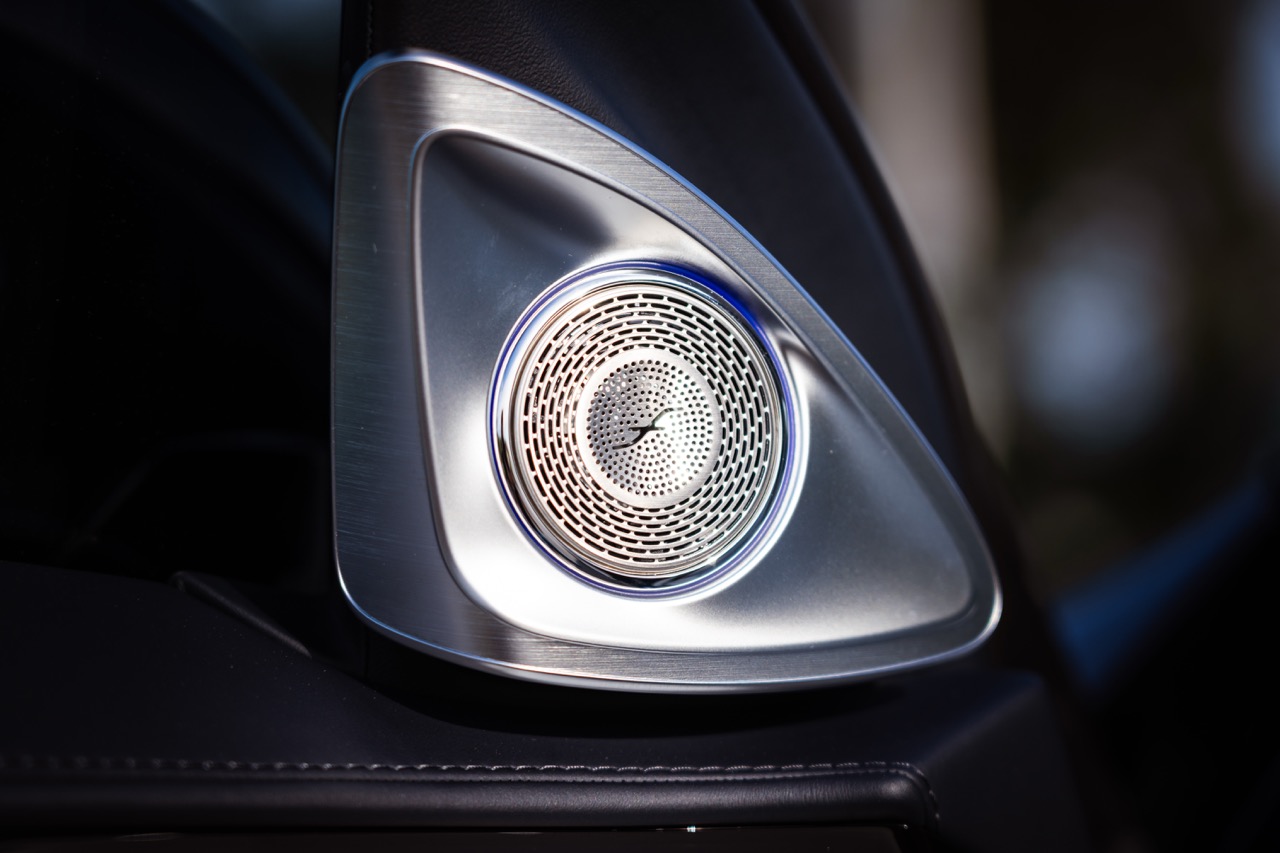 Burmester premium audio speaker inside Mercedes-Maybach