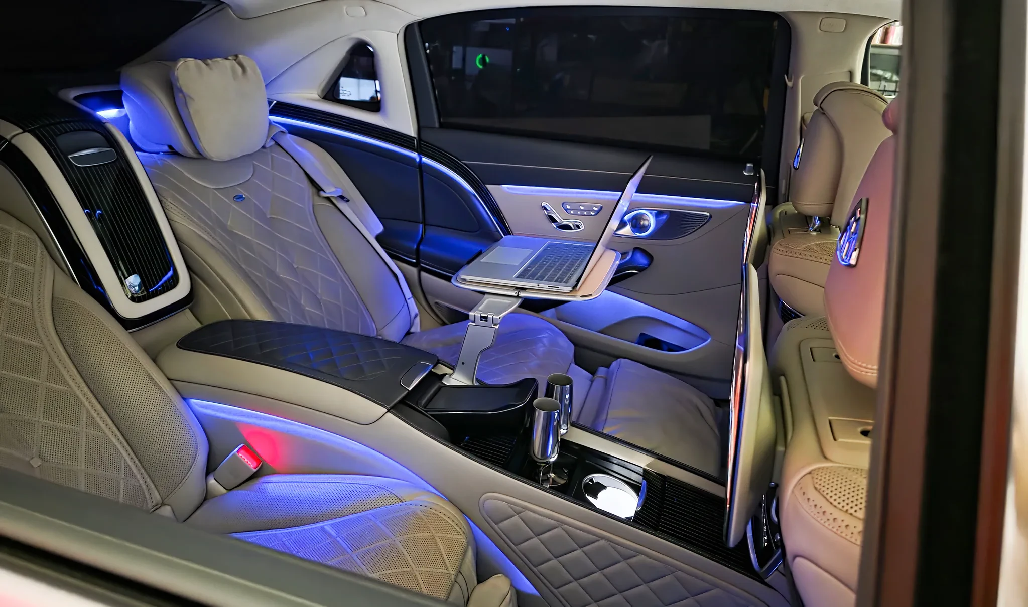 Maybach brand signage for Royall Rides luxury fleet